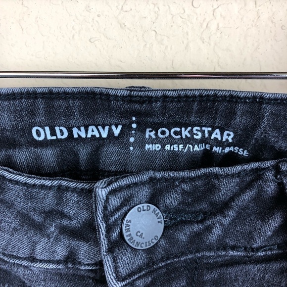Old Navy Womens Jeans, Rockstar Mid Rise 4 Regular - Picture 4 of 8